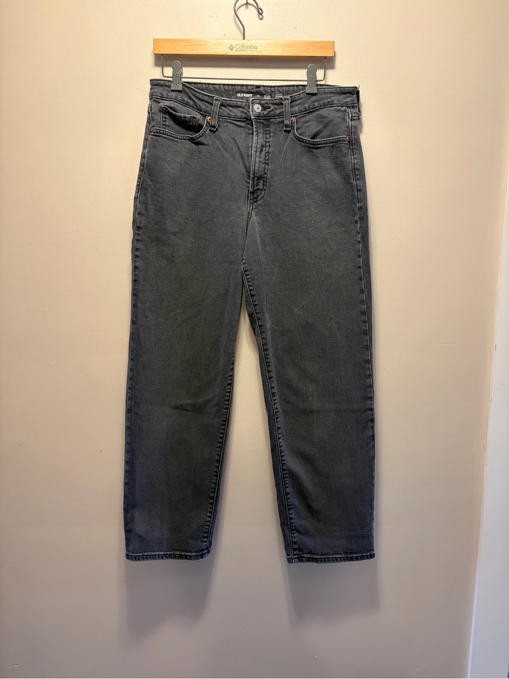 Old Navy Women's High-Rise OG Loose Jeans in Charcoal Gray
